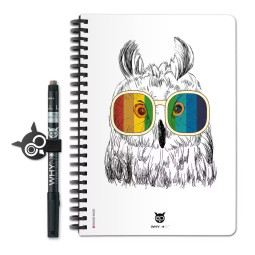 Cahier effaçable et réutilisable A5 40 pages