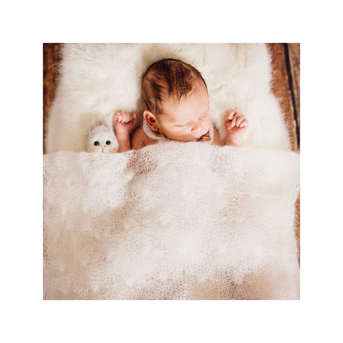 Peau De Mouton Naturelle - Tannage Médical - 100-110 Cm - Doudou Bébé Et Décoration