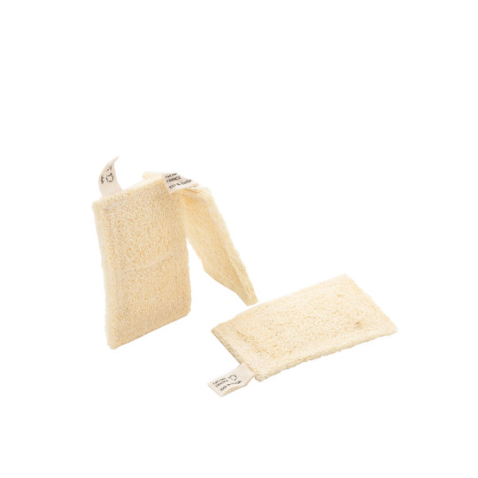 Éponge de cuisine en luffa cousue