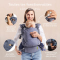Porte-Bébé écharpe préformée Evolu'Bulle en coton biologique