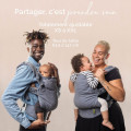 Porte-Bébé écharpe préformée Evolu'Bulle en coton biologique