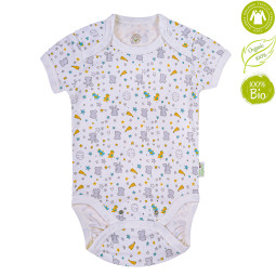 Body manches courtes en coton bio