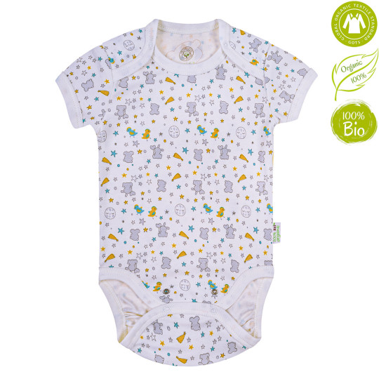 Body manches courtes en coton bio