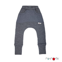 Pantalon kangourou avec grande poche laine naturelle ManyMonths /Kangaroo Trousers with Big Pocket