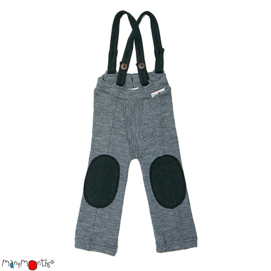 Pantalon à bretelles Hazel en laine mérinos – Manymonths