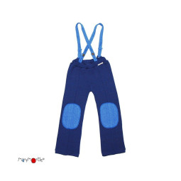 Pantalon à bretelles Hazel en laine mérinos – Manymonths