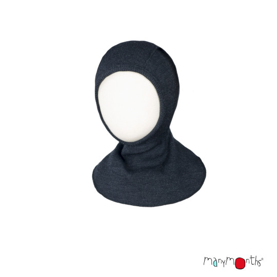 Cagoule en laine mérinos modèle éléphant ManyMonths