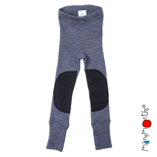 Leggings avec patches en laine mérinos - Manymonth