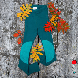 Leggings avec patches en laine mérinos - Manymonth