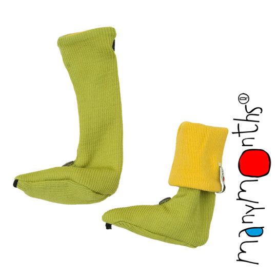 Chaussons Boutonnés en Laine Mérinos ManyMonths