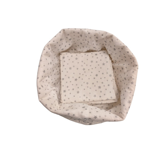 Lingettes lavables et son pochon