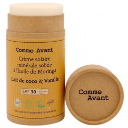 Crème Solaire Solide Bio Lait de Coco & Vanille