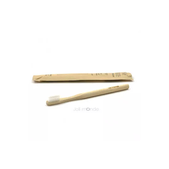 Brosse à dents en bambou à poils souples Joli Monde
