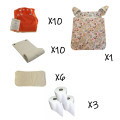 Lot  complet couche Lavable Bébés Lutins mini TE1/TE2 taille naissance