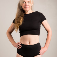 Culotte incontinence femme LYZA taille haute coton bio – Sittelle Lingerie – fabriquée en France