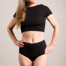 Culotte incontinence femme LYZA taille haute coton bio – Sittelle Lingerie – fabriquée en France