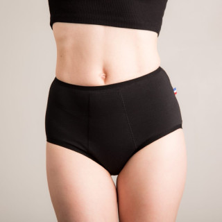 Culotte incontinence femme LYZA taille haute en coton – Sittelle Lingerie – vendu par Rebelle de Nature