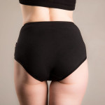 Culotte incontinence femme ROZA taille haute coton bio et dentelle – Sittelle Lingerie – fabriquée en France