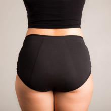 Culotte menstruelle LUCIE taille haute coton bio et dentelle du 36 (S) au 52 (6XL) – Sittelle Lingerie