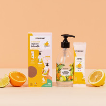 Liquide vaisselle agrumes Pimpant – Kit bouteille + recharge - vendu par Rebelle de Nature