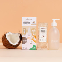 Shampoing nourrissant Pimpant – Kit découverte bouteille + éco-recharge - vendu par Rebelle de Nature