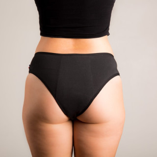 Culotte menstruelle Tanga ALICE taille basse coton bio du XS (34) au 2XL (44) – Sittelle Lingerie