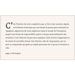 Cargonautes : une aventure cyclologistique, la coopérative contre la start-up nation, de M. Malzieu