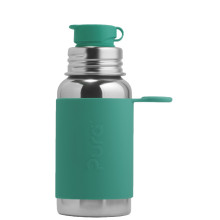 Biberon évolutif en inox pura avec paille