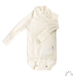 Body manches longues kimono évolutif en laine et soie Iobio by Popolini