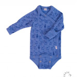 Body pans croisés manches longues en laine Iobio by Popolini