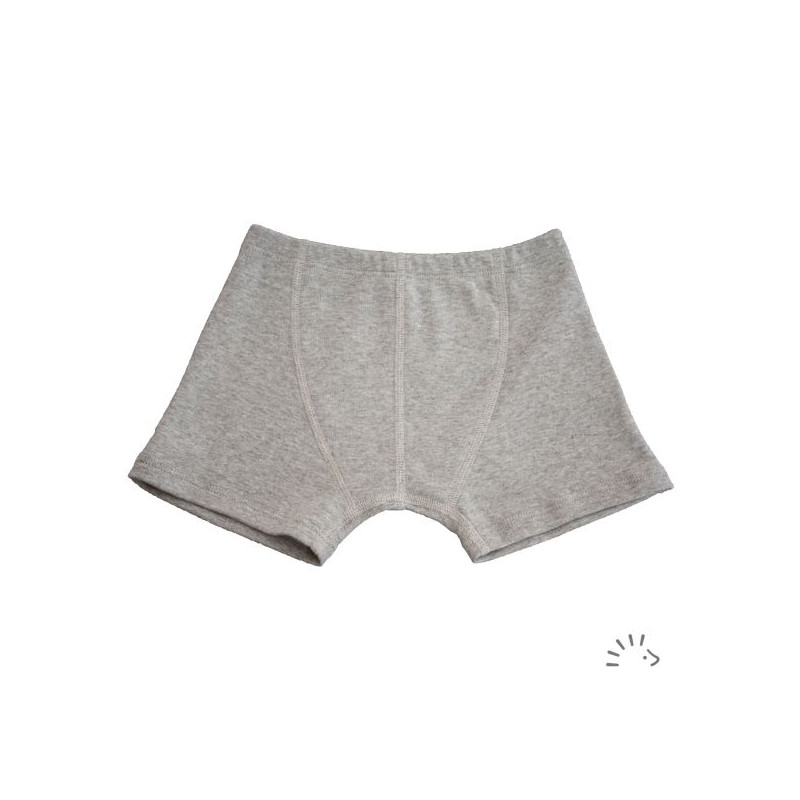 Boxer en coton bio uni ou rayé Iobio by Popolini