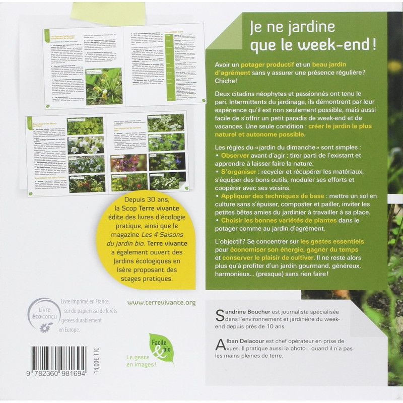 Je ne jardine que le week-end ! de Sandrine Boucher et Alban Delacour