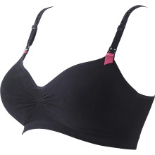 Brassière de grossesse et d’allaitement noire ou beige Cache Cœur