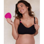 Brassière de grossesse et d’allaitement noire ou beige Cache Cœur