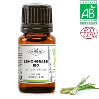 Huile essentielle de lemongrass BIO citronelle