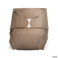 Couche lavable Tmac Taupe
 vue face - www.rebelledenature.fr