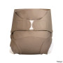 Couche lavable Tmac Taupe
 vue face - www.rebelledenature.fr