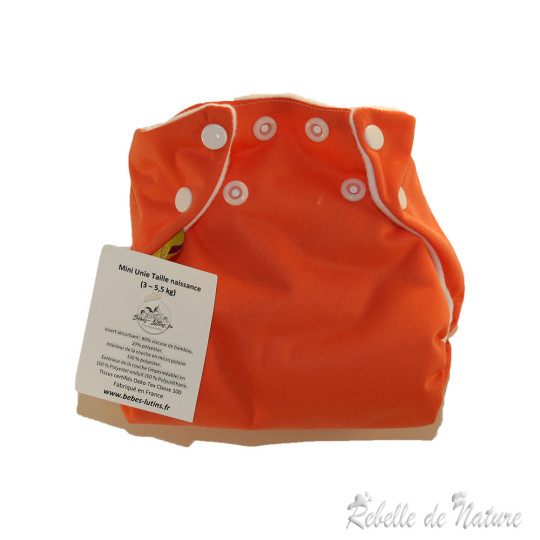 Couche Lavable Bébés Lutins mini TE1 taille naissance