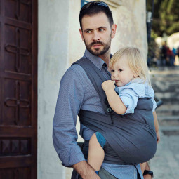 Porte-Bébé écharpe préformée Evolu'Bulle en coton biologique