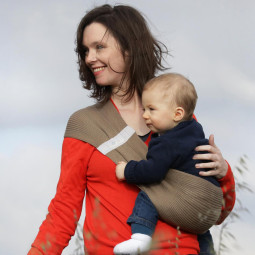 Porte-Bébé écharpe préformée Evolu'Bulle en coton biologique