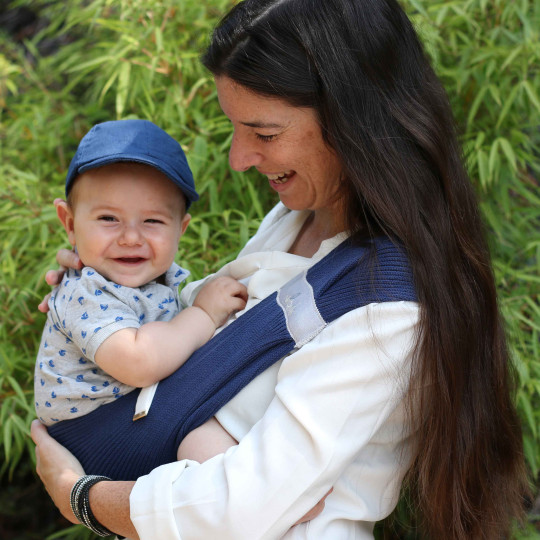 Porte-Bébé écharpe préformée Evolu'Bulle en coton biologique