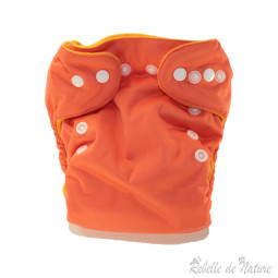 Couches lavables sweet lili la petite prairie orange - www.rebelledenature.fr