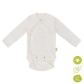 Body pans croisés manches longues en coton bio