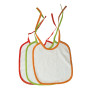Lot de 3 bavoirs en coton biologique