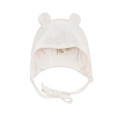 Bonnet bébé léger en coton bio avec oreilles d'ours