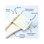 Lot d'insert 100% coton Bio Maxi absorbant bumdiapers