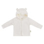 Veste bébé à capuche en coton bio