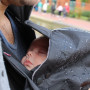 Doublure imperméable polaire pour porte-bébé