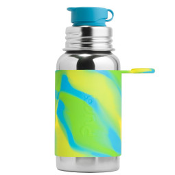 Biberon évolutif en inox pura avec paille