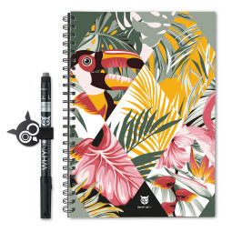 Cahier effaçable et réutilisable A5 30 pages